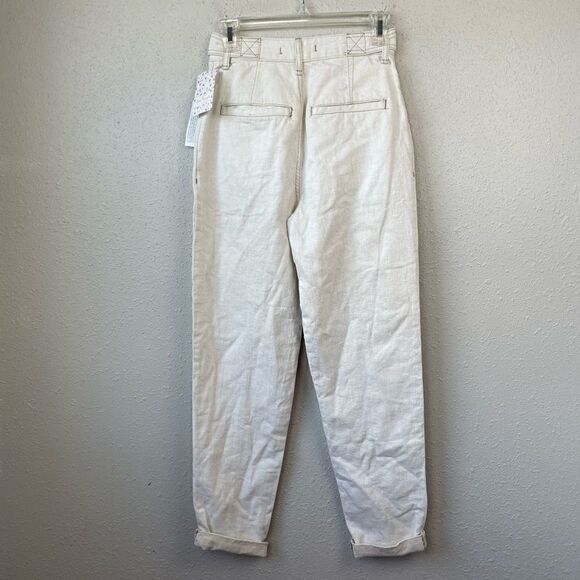 NWT Free People Ecru Pants Size 24 - Picture 5 of 7